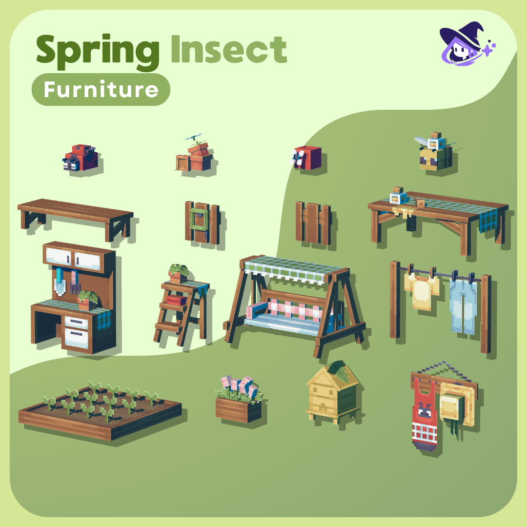 Furniture |Spring insect [Dyeable]