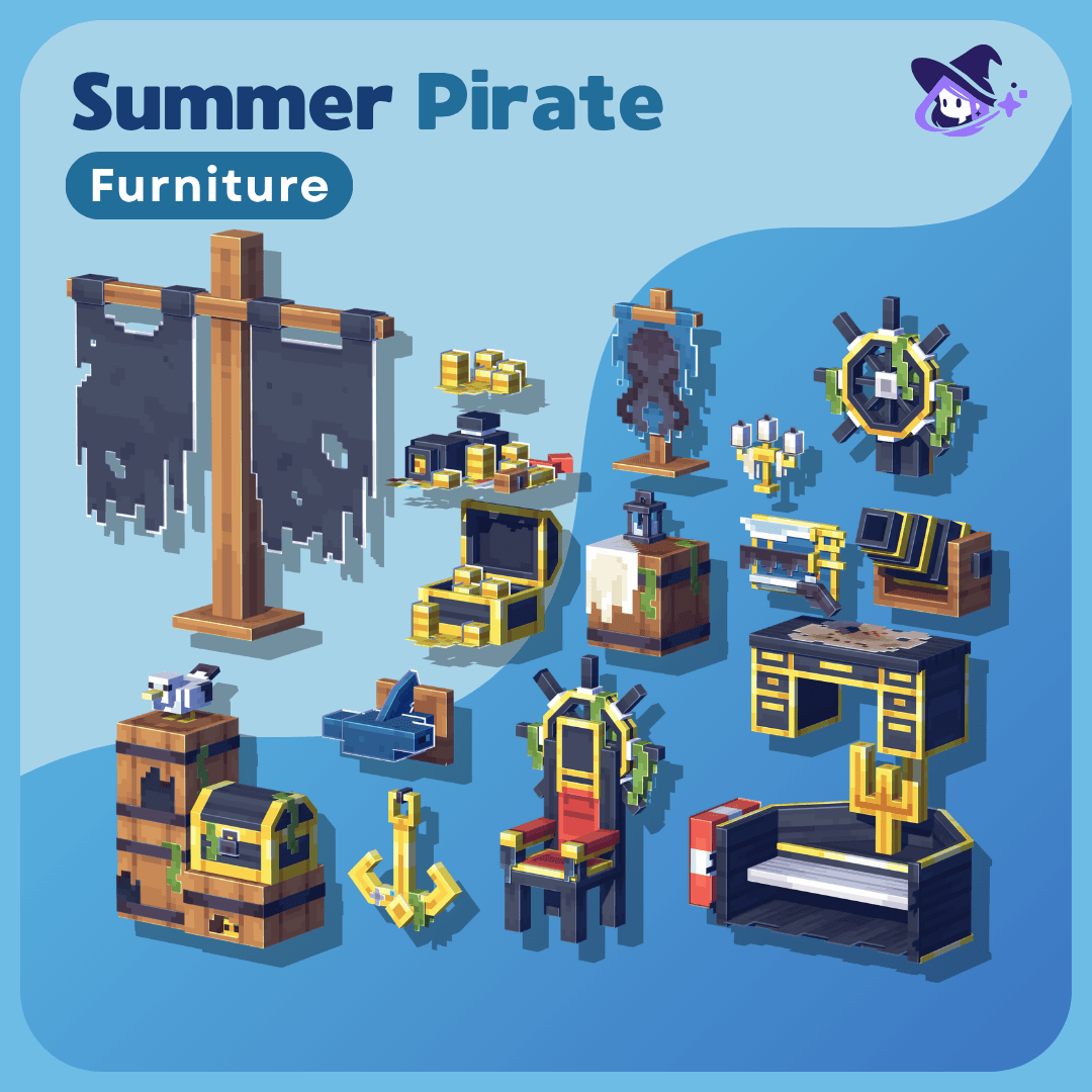 Furniture |Summer Pirate [Dyeable]